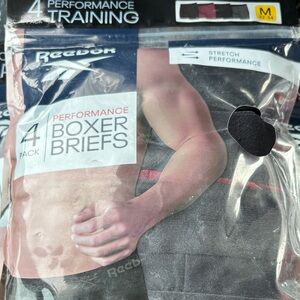 Reebok Performance Boxer Briefs - 4 Pack Black